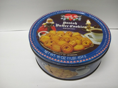 Lata De Galletas Danish Butter Cookies Danish Maid Dinamarca 1