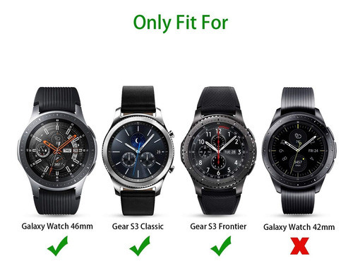 Protector De Pantalla Para Galaxy Watch De 46 Mm (3 Uni) 1