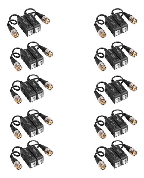 Pack X 10 Balun Hd Ahd Cvi Tvi Plug Par Dc Utp Cctv Camara Seguridad Dvr 0 Pack X 10 Balun Hd Ahd Cvi Tvi Plug Par Dc Utp Cctv Camara Seguridad Dvr 0
