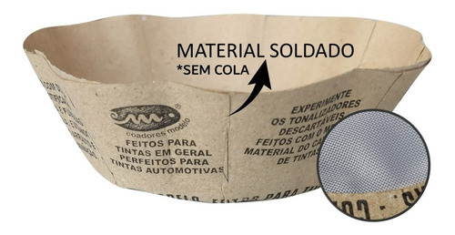 Pacote Com 50 Peneira Para Coar Tinta 1