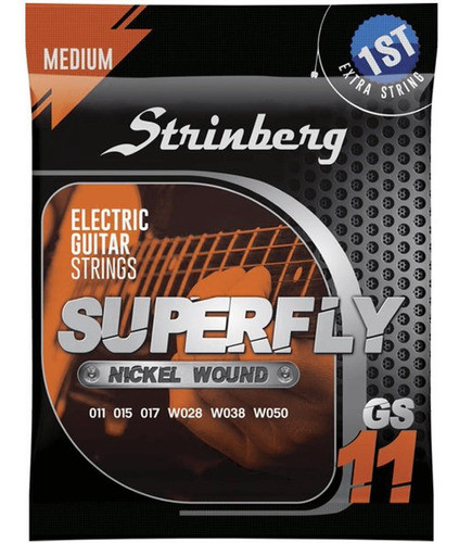 Jogo De Encorodamento Para Guitarra 011 Strinberg Gs11 0