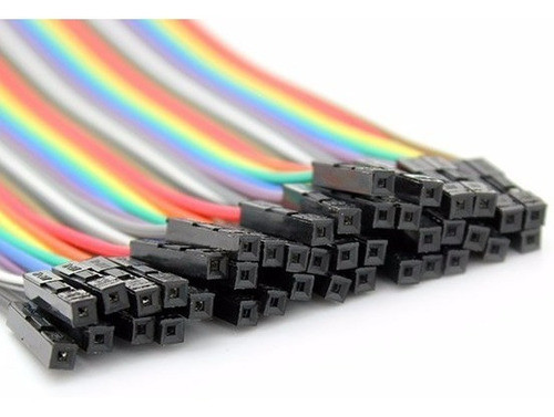 Pack 40 Cables Protoboard Hembra Hembra Dupont Original 0