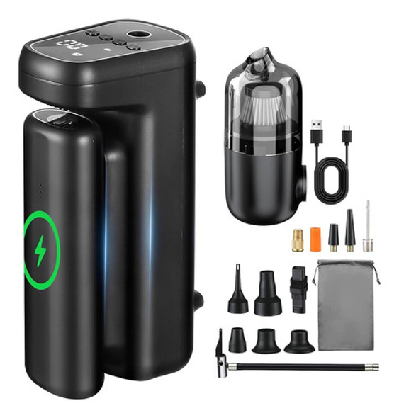 Compresor De Aire Portátil Con Inflador De Neumáticos, Bomba 0