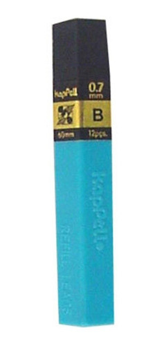 12 Tubos Grafite Hb 0.7mm Com 12 Minas Cada Tubo 0
