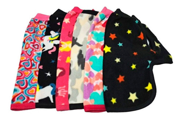Set X2abrigo Polar Poncho Estampado Mascota Para Cachorros 1 Set X2abrigo Polar Poncho Estampado Mascota Para Cachorros 1