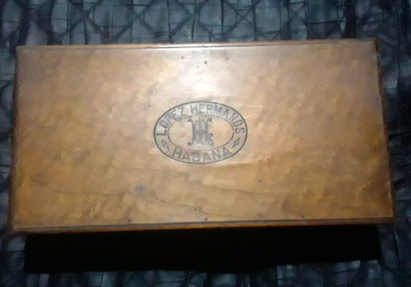 Caja De Habanos De Lujo De Madera Lopez Hermanos Cubana 1