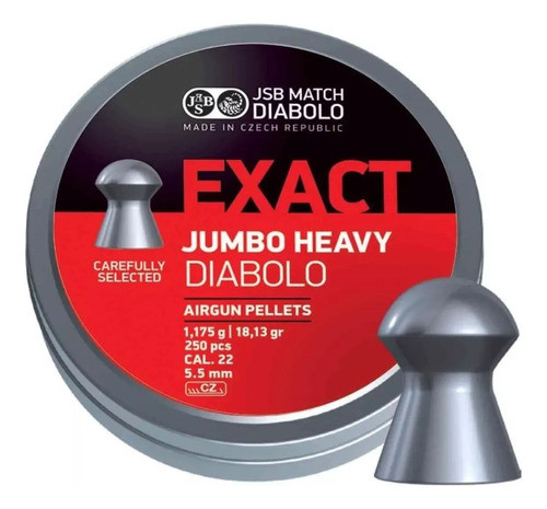Balines Jsb Exact Jumbo Heavy Cal 5.5 / 5.52 - 18 Grain X500 0