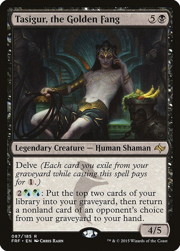 Carta Magic Tasigur, The Golden Fang Fate Reforged Mtg 0
