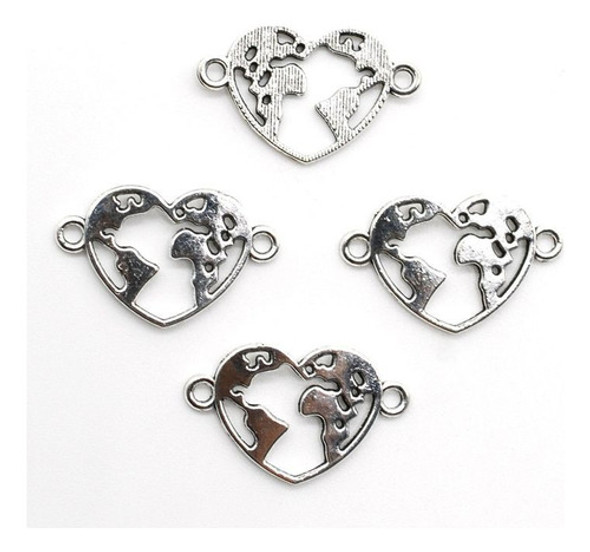 Dije Mundo X 10 Unidades Para Bijuterie 0