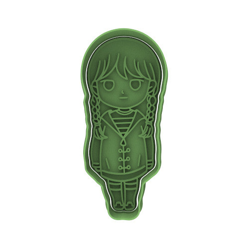Merlina Addams Chibi Cortante Para Galletas 0