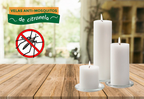 Vela De Citronela Contra Mosquitos Dengue 6x6 Velas 0
