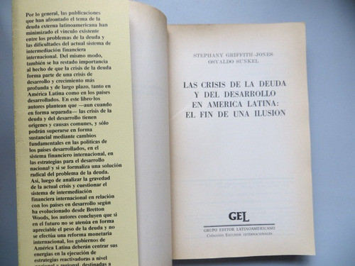 El Fin De Una Ilusion Stephany Griffith-jones Osvaldo Sunkel 1