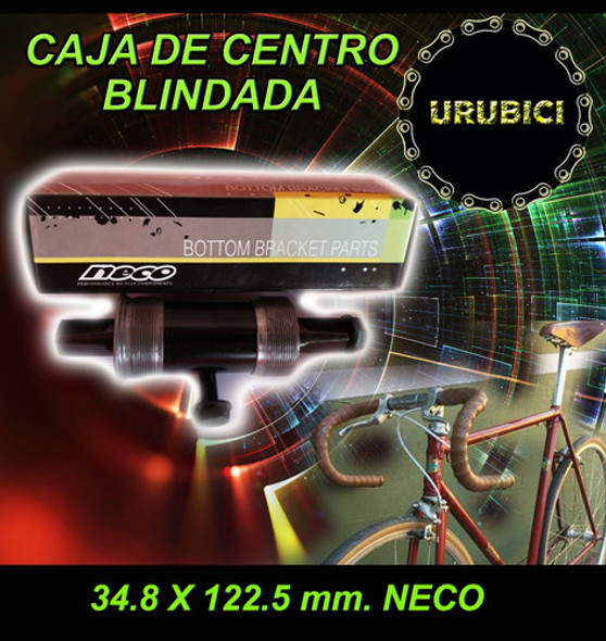 Caja De Centro Blindada Para Bicicleta 34.8 X 122.5mm. 1