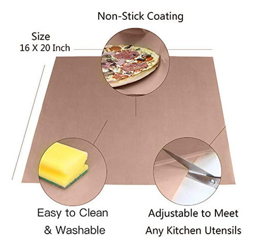 Paquete De 3 Hojas De Teflón De Ptfe Para Plancha De Transfe 1