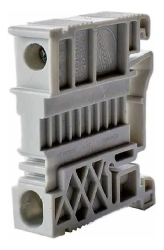 Extremo Bornera Ekn1 Doble Tornillo Riel Zoloda - Pack X 50 0