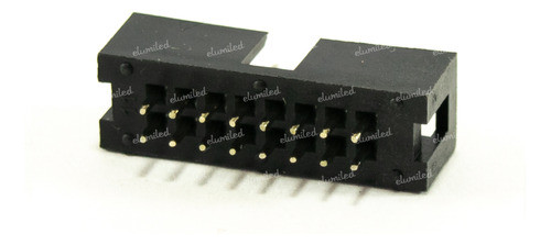 5 Conectores Macho Idc 16 8x2 Cable Plano Recto Pcb 1