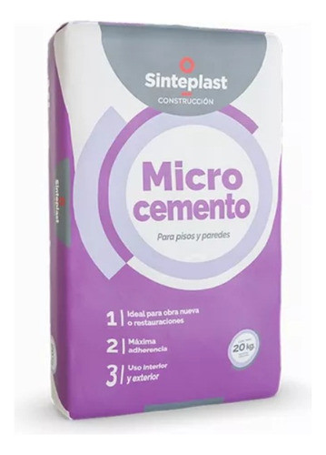 Microcemento Base Niveladora X 20 Kg Sinteplast 0