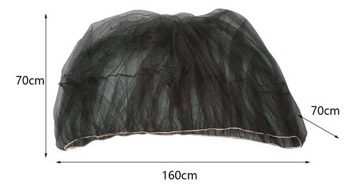 Rede De Dossel Para Berço, Barraca De 70x160x70cm Preto 1