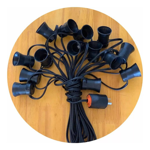 7 Metros Guirnalda Con 13 Portalámparas Vintage Exterior. 1