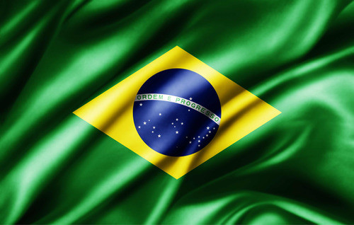 Papel De Parede Bandeira Do Brasil ( L 1,75x1,85 A ) 0