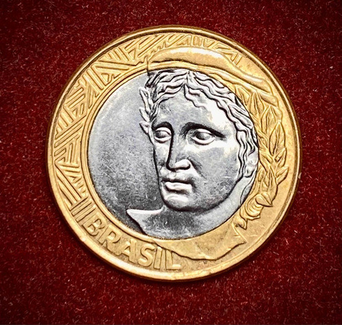 Moneda 1 Real Brasil 2004 Bimetalica Km 652 A 1