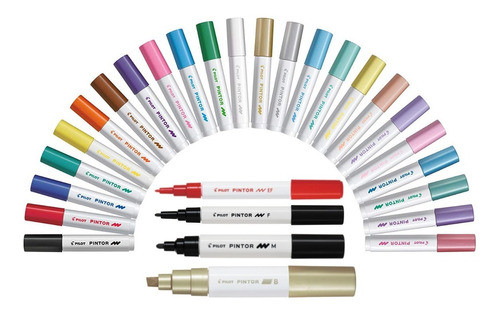 Pack X 3 Marcadores Artísticos Pilot Pintor Trazo 1.0 Mm 0