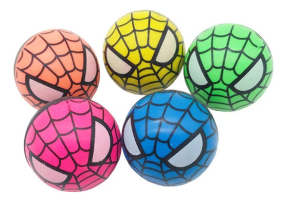15 Pelota Saltarina De Spiderman Juguete Piñata Souvenir 0