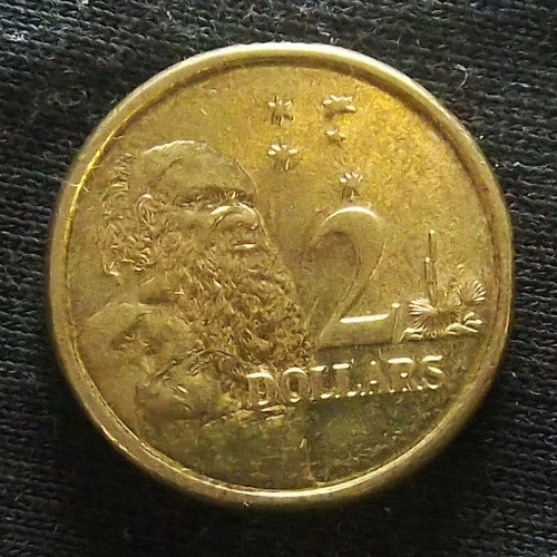 Australia 2 Dólares 2015 Sc Km 406 Aborigen Y Cruz Del Sur 0