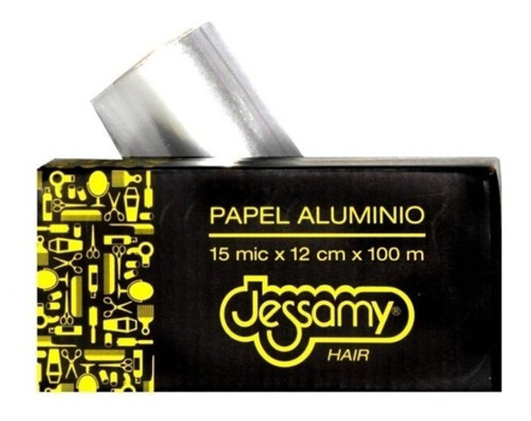 Papel Aluminio Rollo Mechas 12cm X 100 M C/ Serrucho Jessamy 0