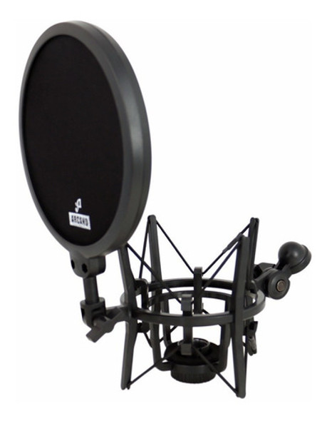 Sj Shockmount Aranha C/ Pop Filter Arcano Mn-2 Rosca Externa 1 Sj Shockmount Aranha C/ Pop Filter Arcano Mn-2 Rosca Externa 1