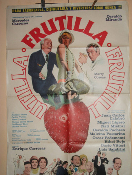 Poster Pelicula ** Frutilla * Calabro , E.rojo. Sandrini. 0