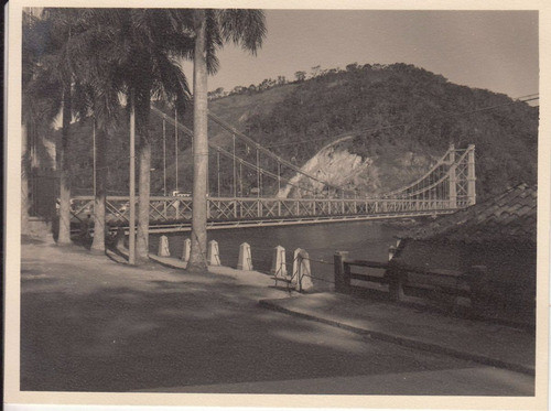 1949 Brasil Fotografia Real Ponte Pensil Sao Vicente Santos 0