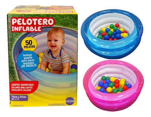 Pelotero Inflable Con 50 Pelotas Y Burbujero Caffaro 1723 0