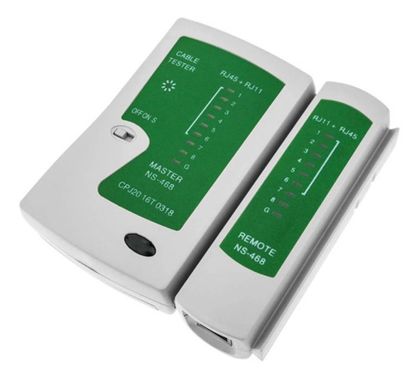 Tester Lan De Red Estuche De Cuerina Rj45 Alta Rj11 Barril 1