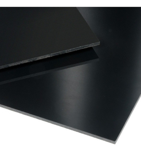 Placa Alto Impacto 1mt X 0.6mt Negro 3mm - Capta 0