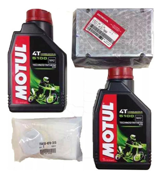 Kit Service Cb 250 Twister New Motul 5100 + Filtros Original 0