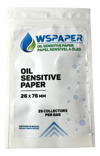 Papel Sensível À Óleo 76x26mm Ws Paper 25 Unidades 0
