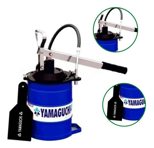 Bomba De Graxa Yamaguchi 7kg Engraxadeira Com Disco Raspador 0