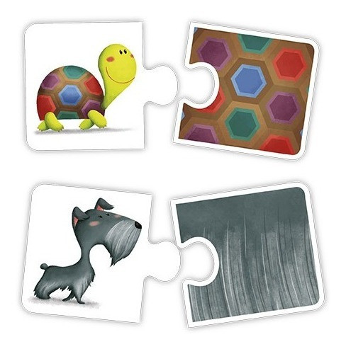 Puzzle Duo Animal Texturado  - Montessori Ek3020  Impobarato 1