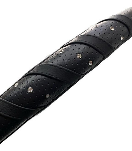 Cubre Volante 38cm Negro Con Strass Para Corsa Meriva Celta 1