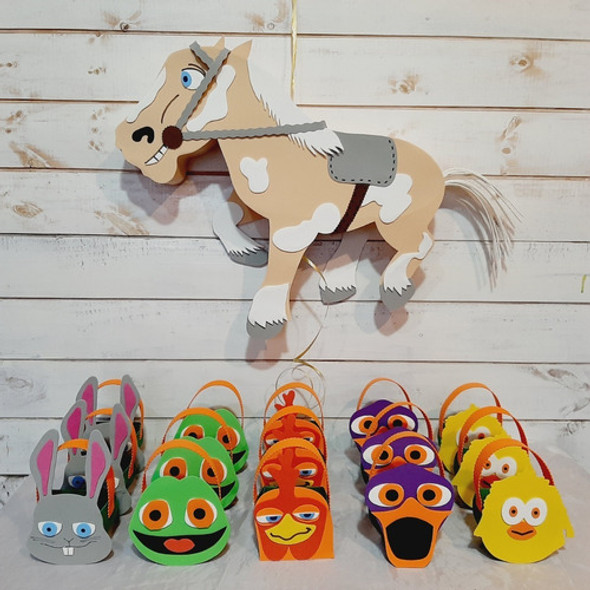 Piñata + 15 Bolsitas Golosineras Granja De Zenon En Goma Eva 1