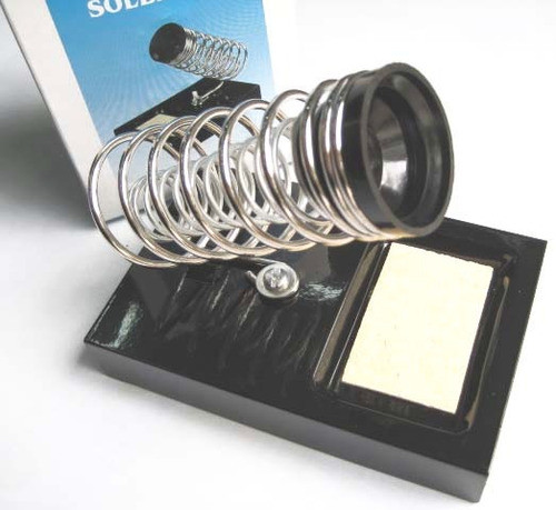 Soporte Para Soldador Base Metalico Con Paño Limpiador 1