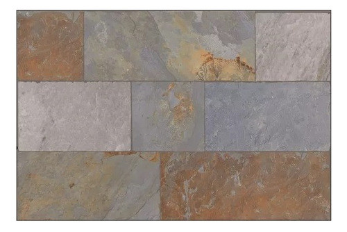 Cerámicas Simil Piedra Cortines Óxido San Juan 35x60 0