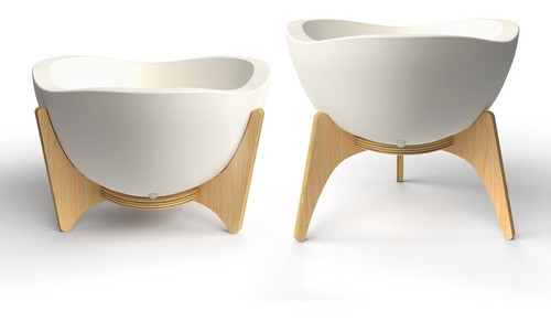 Maceta C/base Madera Tryas Blanco 38x20cm 0