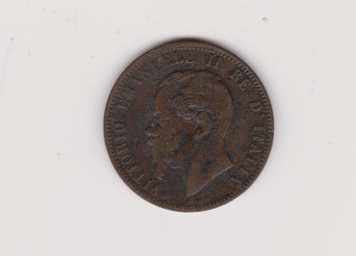 Moneda Italia 10 Centesimi Año 1866 Om  Bueno 1