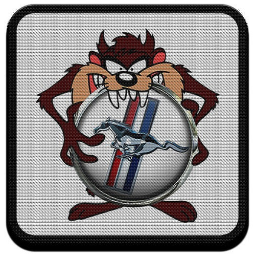 Parche Termoadhesivo Taz Y Ford Mustang 0