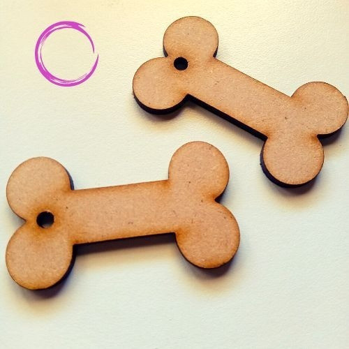 Llavero Huesito Fibrofacil Mdf 5cm X 50 Unidades 0