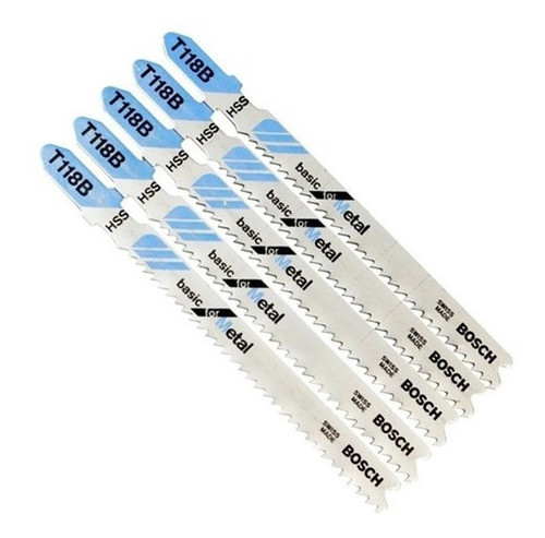 Hoja De Sierra Caladora Para Metal T118b X 5 Hojas 0