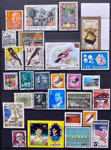 Lote Mundiales - 28 Sellos Diferentes Temas M020 0