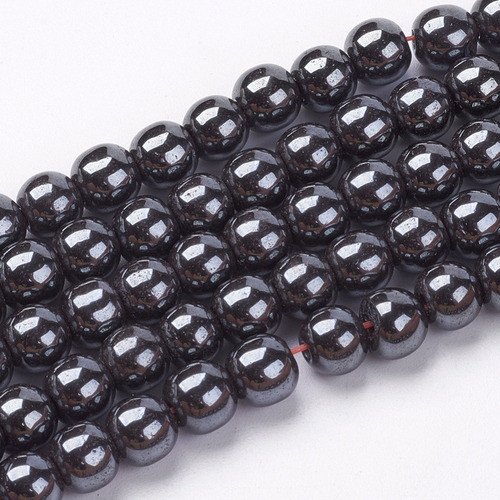 Tira De Piedra Hematite Sintético 4mm 0